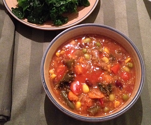 Quinoa Bean and Kale Soup